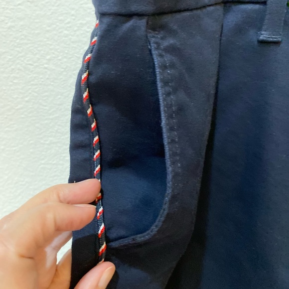 Tommy Hilfiger Ladies Malibu Casual Cotton Flat Front Navy Shorts - 14 - Picture 3 of 8